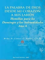 La Palabra de Dios desde mi Corazón a mis Labios: Homilías para los Domingos y las Solemnidades, Año a (Edicion Revisada - 2022).