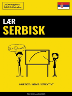 Lær Serbisk - Hurtigt / Nemt / Effektivt: 2000 Nøgleord