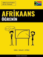 Afrikaans Öğrenin - Hızlı / Kolay / Etkili: 2000 Temel Kelime