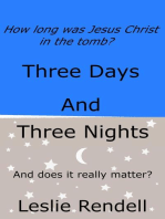 Three Days and Three Nights: Bible Studies, #1