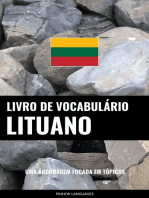 Livro de Vocabulário Lituano: Uma Abordagem Focada Em Tópicos