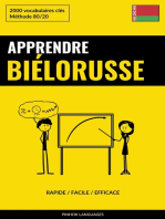 Apprendre le biélorusse - Rapide / Facile / Efficace: 2000 vocabulaires clés