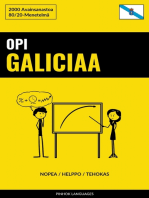 Opi Galiciaa - Nopea / Helppo / Tehokas: 2000 Avainsanastoa