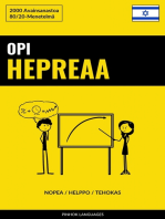 Opi Hepreaa - Nopea / Helppo / Tehokas: 2000 Avainsanastoa