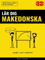 Lär dig Makedonska - Snabbt / Lätt / Effektivt: 2000 viktiga ordlistor