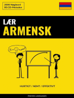 Lær Armensk - Hurtigt / Nemt / Effektivt: 2000 Nøgleord