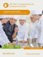 Organización de procesos de cocina. HOTR0110