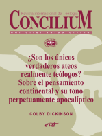 ¿Son los únicos verdaderos ateos realmente teólogos? Sobre el pensamiento continental y su tono perpetuamente apocalíptico. Concilium 356 (2014)