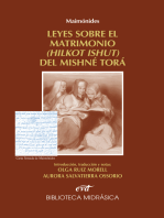 Maimónides: Leyes sobre el matrimonio del Mishné Torá: Edición bilingüe hebreo-español