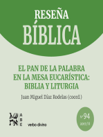 El pan de la Palabra en la mesa eucarística: Biblia y liturgia: Reseña Bíblica 94