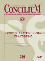 Sabidurías y teología del pueblo: Concilium 376