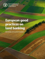 European Good Practices on Land Banking: Fao Study and Recommendations