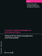 Journal of Cultural Management and Cultural Policy/Zeitschrift für Kulturmanagement und Kulturpolitik: Vol. 8, Issue 2: Artists' Narratives in Cultural Policy and Management Research