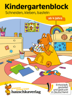 Kindergartenblock - Schneiden, kleben, basteln ab 4 Jahre