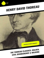 The Thoreau Classics: Walden, Civil Disobedience & Walking: Including Author's Biography