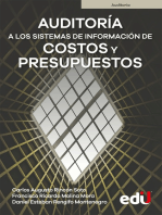 Auditoría a los sistemas de información de costos y presupuestos