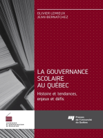 La gouvernance scolaire au Québec: Histoire et tendances, enjeux et défis