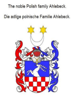 The noble Polish family Ahlebeck. Die adlige polnische Familie Ahlebeck.