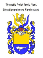 The noble Polish family Alant. Die adlige polnische Familie Alant.