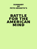 Summary of Pete Hegseth's Battle for the American Mind