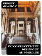 Du consentement des époux au mariage