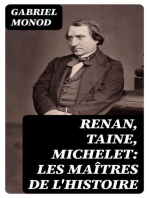 Renan, Taine, Michelet