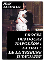 Procès des docks Napoléon : extrait de la tribune Judiciaire