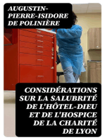 Considérations sur la salubrité de l'Hôtel-Dieu et de l'hospice de la Charité de Lyon