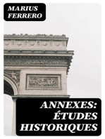Annexes: Études historiques: Genève, Gex et Savoie