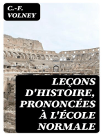 Leçons d'histoire, prononcées à l'École normale: Histoire de Samuel, inventeur du sacre des rois; État physique de la Corse