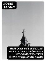 Histoire des justices des anciennes églises et communautés monastiques de Paris