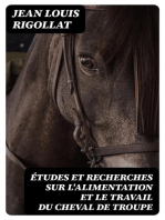 Études et recherches sur l'alimentation et le travail du cheval de troupe