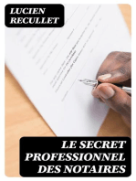 Le secret professionnel des notaires