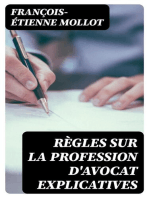 Règles sur la profession d'avocat explicatives