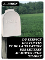 Du service des postes et de la taxation des lettres au moyen d'un timbre