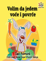 Volim da jedem voće i povrće: I Love to Eat Fruits and Vegetables - Serbian Latin edition