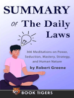 Summary of The Daily Laws: 366 Meditations on Power, Seduction, Mastery, Strategy, and Human Nature by Robert Greene: Book Tigers Self Help and Success Summaries