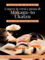 L'opera in versi e prosa di Makaga-to Ukatzu: Uno scrittore giapponese in Italia