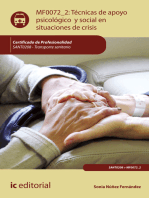 Técnicas de apoyo psicológico y social en situaciones de crisis. SANT0208