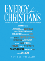 Energy for Christians: Words of Wisdom, Prayers and Insightful Sayings
