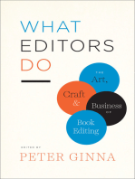What Editors Do: The Art, Craft & Business of Book Editing