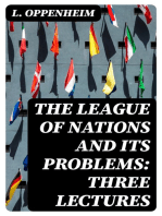 The League of Nations and Its Problems: Three Lectures