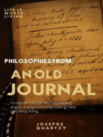 Philosophies From an Old Journal