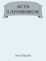 ACTA LATOMORUM