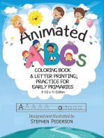 Animated ABC's: Coloring Book & Letter Printing Practice for Early Primaries