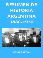 Resumen de Historia Argentina 1880-1930: HISTORIA ARGENTINA, #1
