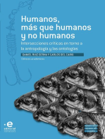 Humanos, más que humanos y no humanos: Intersecciones críticas en torno a la antropología y las ontologías