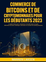 Commerce de Bitcoins et de Cryptomonnaies pour les Débutants 2023 Le guide ultime pour commencer à investir dans la crypto. Définitions de base, échanges, indicateur et conseils de trading pratiques