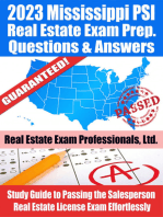 2023 Mississippi PSI Real Estate Exam Prep Questions & Answers