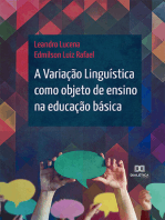 A Variação Linguística como objeto de ensino na educação básica